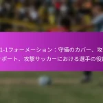 3-5-2フォーメーション：サッカーにおける柔軟性、守備のカバー、攻撃の移行