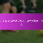 コーナーキック：配信タイプ、選手の配置、攻撃戦略